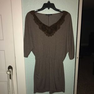 Slate/Brown Casual Dress